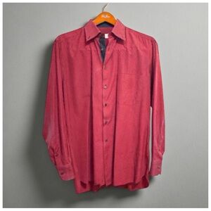 Stefano Ricci Red & Black Micro-Check Dress Shirt | Size 43/17 | Italian Luxury